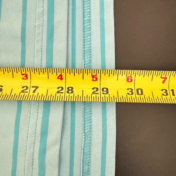 Peter Millar Summer Comfort Blue Striped Polo Size Medium - Picture 6 of 7